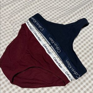 Calvin Klein  women Blue and Burgundy Bottoms